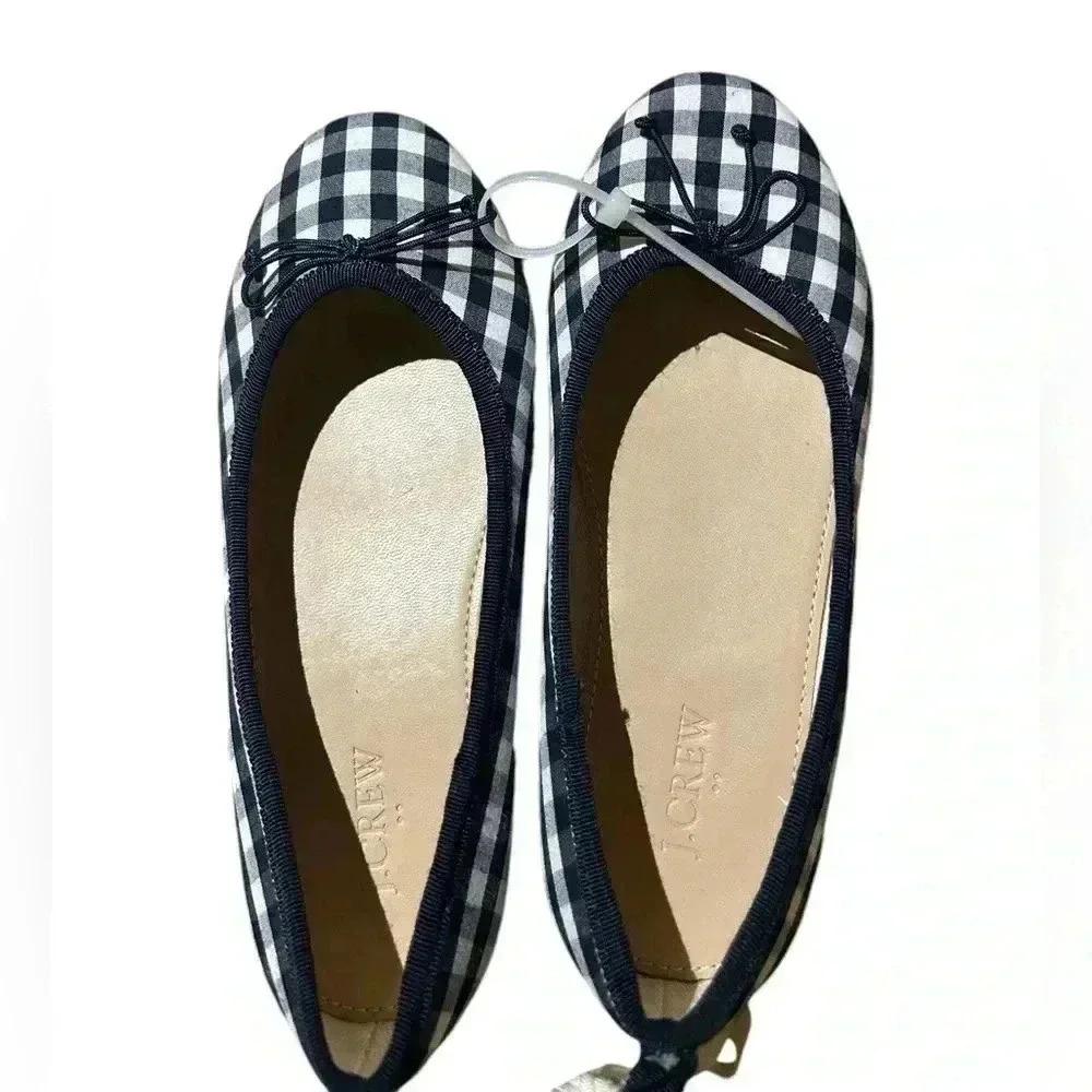 J Crew Crew Cuts Kids Gingham Shoes size 1 - Picture 5 of 9
